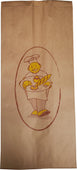 Atlas - CP Bread Bag 7x4x16 Kraft Printed Paper Medium Atlas - CP Bread Bag 7x4x16 Kraft Printed Paper Medium