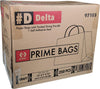Delta Prime Bags Self-Adhesive Paper Bags with Twisted Handles - 13x7x13, 250 Pack, Kraft