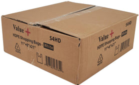 Value+ - S4 High Density White Shopping Bags Value+ - S4 High Density White Shopping Bags
