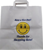 CLR - Eco-Craze - Thank You - White Paper Handle Bags - 13x7x13 CLR - Eco-Craze - Thank You - White Paper Handle Bags - 13x7x13