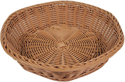 Bamboo Style Basket - Hexagon 9x2.5 Bamboo Style Basket - Hexagon 9x2.5