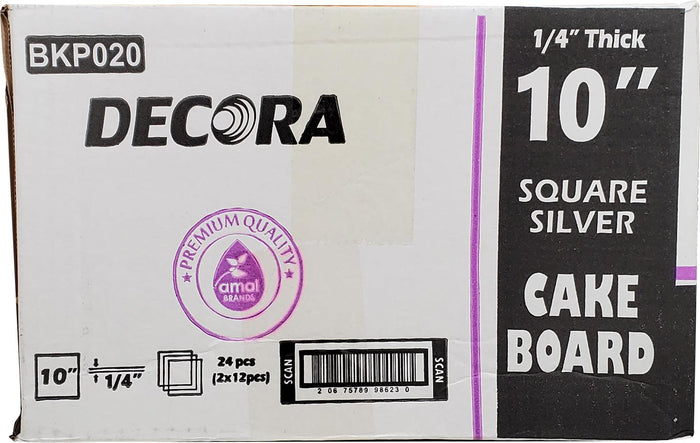 CLR - Decora - Cake Board - Square - 10x10x1/4