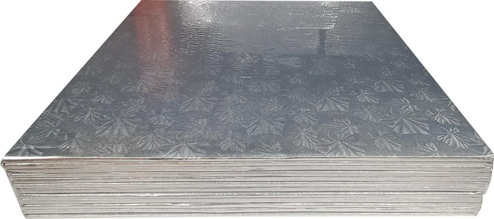 Decora Square Cake Board - Silver, 18