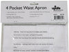 4 Pocket Waist Apron White