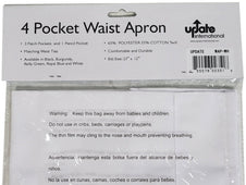 4 Pocket Waist Apron White 4 Pocket Waist Apron White