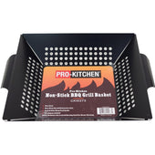 CLR - Pro-Kitchen - Non-Stick BBQ Grill Basket 13.5x12 CLR - Pro-Kitchen - Non-Stick BBQ Grill Basket 13.5x12