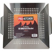 CLR - Pro-Kitchen - SS BBQ Grill Basket 13.5x12 CLR - Pro-Kitchen - SS BBQ Grill Basket 13.5x12