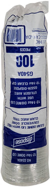 Value+ - Dome Lids - 12-14oz 95mm (PET)