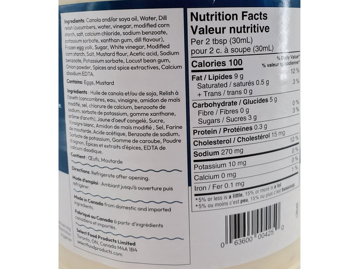 Select - White Tartar Sauce