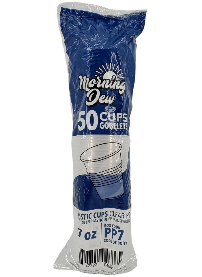 Morning Dew Clear PP Plastic Cups - 7oz