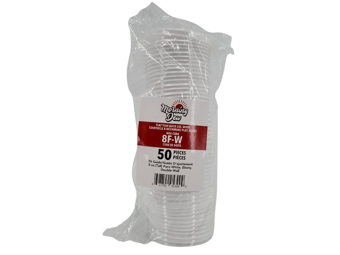 Morning Dew - 8 oz Flat Tear Back Lids