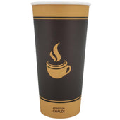 Morning Dew - 20 oz Hot Paper Cups - Ebony Print - H20E Morning Dew - 20 oz Hot Paper Cups - Ebony Print - H20E