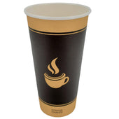 Morning Dew - 20 oz Hot Paper Cups - Ebony Print - H20E Morning Dew - 20 oz Hot Paper Cups - Ebony Print - H20E