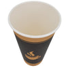 Morning Dew - 20 oz Hot Paper Cups - Ebony Print - H20E