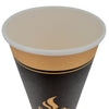 Morning Dew - 20 oz Hot Paper Cups - Ebony Print - H20E