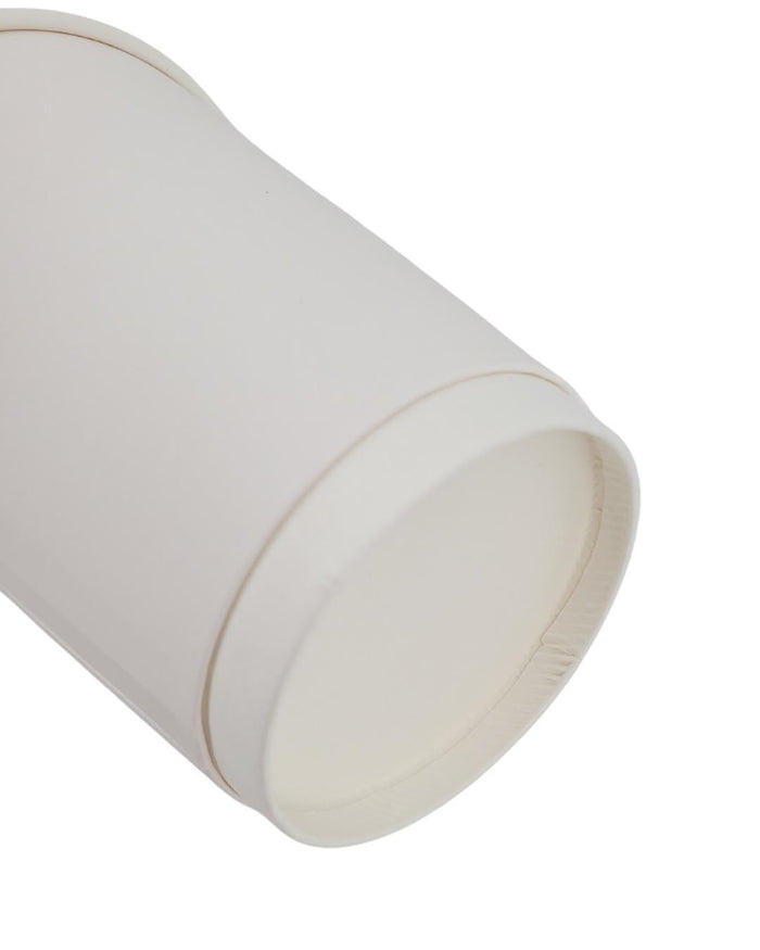Morning Dew - 12 oz Hot Paper Cup - Double Wall - White - D-H12W
