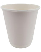 Morning Dew - 8 oz Tall Hot Paper Cup - Double Wall - White - D-H8TW Morning Dew - 8 oz Tall Hot Paper Cup - Double Wall - White - D-H8TW