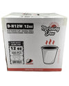 Morning Dew - 12 oz Hot Paper Cup - Double Wall - White - D-H12W