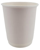 Morning Dew - 8 oz Tall Hot Paper Cup - Double Wall - White - D-H8TW Morning Dew - 8 oz Tall Hot Paper Cup - Double Wall - White - D-H8TW