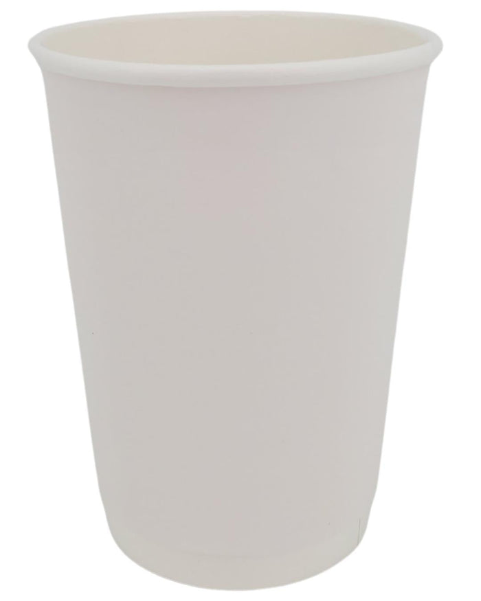 Morning Dew - 12oz Hot Paper Cup - Double Wall - White - D-H12W