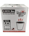 Morning Dew - 8 oz Tall Hot Paper Cup - Double Wall - White - D-H8TW