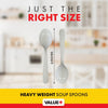 Value+ - Heavy - Plastic Soup Spoons - White - Ind. Wrapped - WP2004