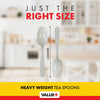 Value+ - Heavy - Plastic Tea Spoons - White - Ind. Wrapped - WP2003