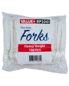 Value+ - Heavy - Plastic Forks - White - Retail Pack - RP2001 Value+ - Heavy - Plastic Forks - White - Retail Pack - RP2001