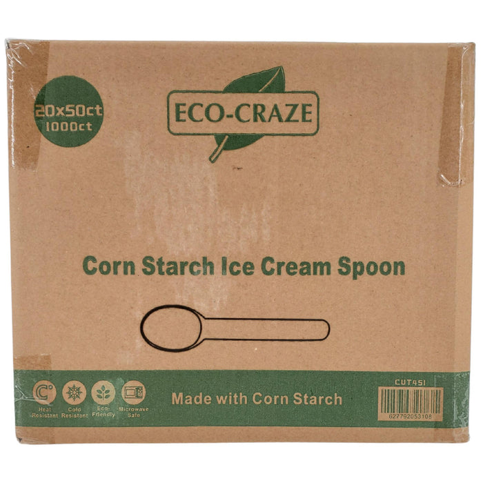 Eco-Craze - Corn Starch Ice Cream Spoon