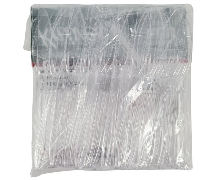 Value+ - Heavy - Plastic Knives - Clear - Retail Pack - RP3202
