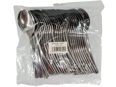 Plastic Soup Spoon - Silver - 18.9cm - SS67 Plastic Soup Spoon - Silver - 18.9cm - SS67