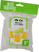 XC - Table Accents/Cafe Express - 1oz Plastic Shot Glasses XC - Table Accents/Cafe Express - 1oz Plastic Shot Glasses