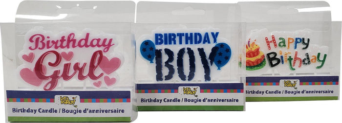 CLR - Cake Candle - Happy Birthday - DISCONTINUED