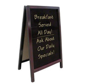 Sidewalk Menu Chalk Board - Wood Frame Sidewalk Menu Chalk Board - Wood Frame