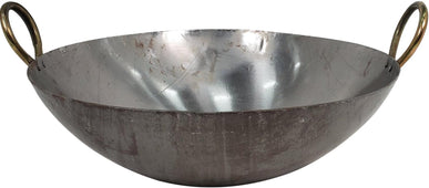 XC - Iron Wok (Kadai) - Flat #18 (48cm) XC - Iron Wok (Kadai) - Flat #18 (48cm)