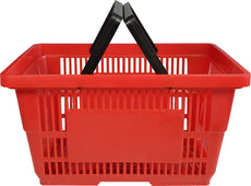 28 L Shopping Basket - Plastic - Plastic Handle - XJL12