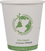 Eco-Craze - 10oz PLA Single Wall Hot Paper Cup Eco-Craze - 10oz PLA Single Wall Hot Paper Cup