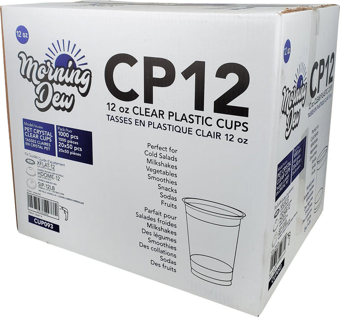 Morning Dew - 12oz Clear Pet Cup - 92mm - CP12