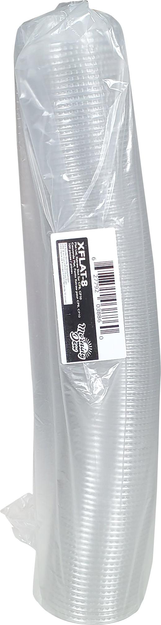 Morning Dew - Clear Flat Lid - 7-8-10oz XFLAT-8 - 78mm
