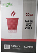 CLR - Morning Dew - 20oz Hot Paper Cups - Ebony Print - H20E CLR - Morning Dew - 20oz Hot Paper Cups - Ebony Print - H20E