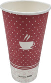 CLR - Morning Dew - 20oz Hot Paper Cups - Ebony Print - H20E CLR - Morning Dew - 20oz Hot Paper Cups - Ebony Print - H20E