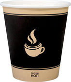 Morning Dew - 10oz Hot Paper Cups - Ebony Print - H10SE Morning Dew - 10oz Hot Paper Cups - Ebony Print - H10SE