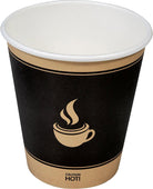 Morning Dew - 10oz Hot Paper Cups - Ebony Print - H10SE Morning Dew - 10oz Hot Paper Cups - Ebony Print - H10SE