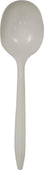 Value+ - Plastic Soup Spoons - White - Bulk - B1004 Value+ - Plastic Soup Spoons - White - Bulk - B1004