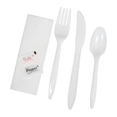 Value+ - Cutlery Kit / Meal Kit - 6pcs - White - F/K/TS/N/S&P - MK-610 Value+ - Cutlery Kit / Meal Kit - 6pcs - White - F/K/TS/N/S&P - MK-610