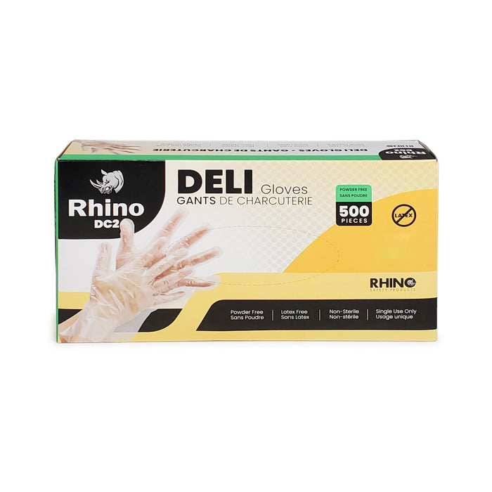 Rhino - DC2 - Clear Deli Gloves - Large - 200L