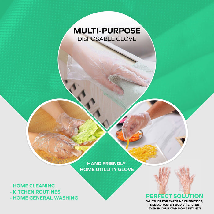 Rhino - DC2 - Clear Deli Gloves - Large - 200L