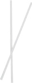 Value+ - 10'' Ind. Wrapped Milkshake Straws – White – Plastic - 6 mm Value+ - 10'' Ind. Wrapped Milkshake Straws – White – Plastic - 6 mm
