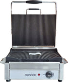 Eurodib - Medium All Ribbed Panini Grill 120V - SFE02345 120 Eurodib - Medium All Ribbed Panini Grill 120V - SFE02345 120
