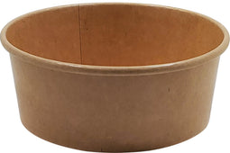 Eco-Craze - Kraft PE-Lined Paper Container - Round - 500ml - SB-500K Eco-Craze - Kraft PE-Lined Paper Container - Round - 500ml - SB-500K